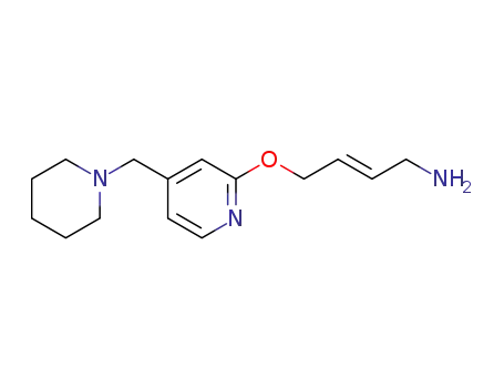 Molecular Structure of 103922-89-0 (4-(4-piperidinomethyl-pyridin-2-yloxy)-cis-2-butenylamine)