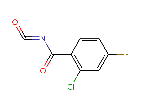 Molecular Structure of 88578-89-6 (Benzoyl isocyanate, 2-chloro-4-fluoro-)
