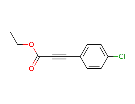 Molecular Structure of 20026-96-4 ((4-CHLORO-PHENYL)-PROPYNOIC ACID ETHYL ESTER)