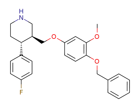 (3S,4R)-4-(4-Fluorophenyl)-3-[[3-methoxy-4-(phenylmethoxy)phenoxy]methyl]piperidine