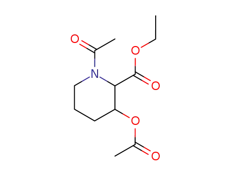 3-acetoxy-1-acetyl-piperidine-2-carboxylic acid ethyl ester