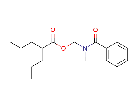 Molecular Structure of 174842-80-9 ((N-methylbenzamido)methyl 2-propylpentanoate)