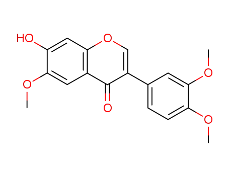 Molecular Structure of 24126-90-7 (7-Hydroxy-3',4',6-trimethoxyisoflavone)