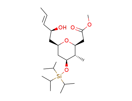 [(2S,3S,4S,6R)-6-((E)-(S)-2-Hydroxy-pent-3-enyl)-3-methyl-4-triisopropylsilanyloxy-tetrahydro-pyran-2-yl]-acetic acid methyl ester