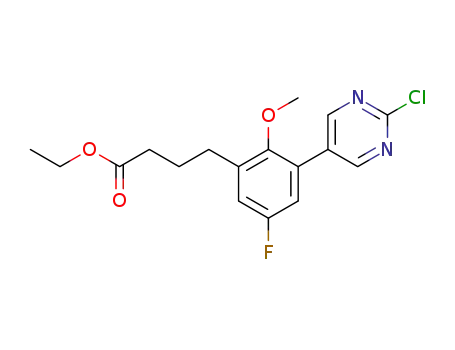 ethyl 4-[3-(2-chloro-5-pyrimidinyl)-5-fluoro-2-(methyloxy)phenyl]butanoate