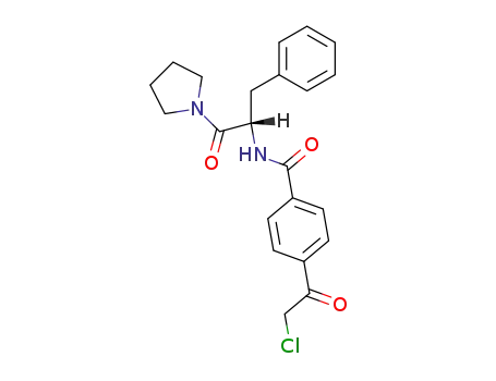 N-<p-(chloroacetyl)benzoyl>-L-phenylalanylpyrrolidine