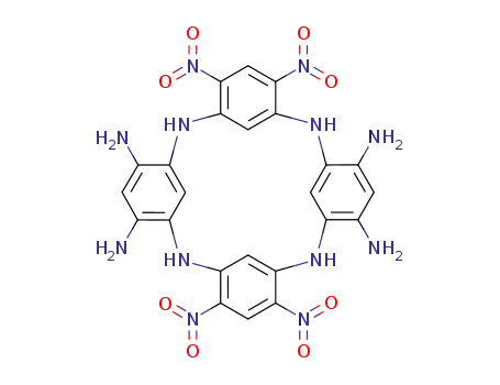 Molecular Structure of 1446420-46-7 (4,6,16,18-tetranitro-10,12,22,24-tetraamino-2,8,14,20-tetraazacalix[4]arene)