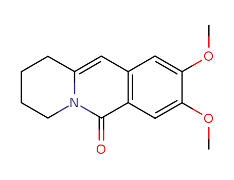 Molecular Structure of 76352-36-8 (8,9-Dimethoxy-1,2,3,4-tetrahydro-pyrido[1,2-b]isoquinolin-6-one)