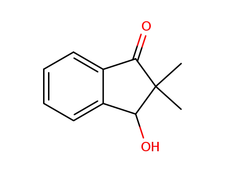 Molecular Structure of 59269-93-1 (3-HYDROXY-2,2-DIMETHYLINDAN-1-ONE)