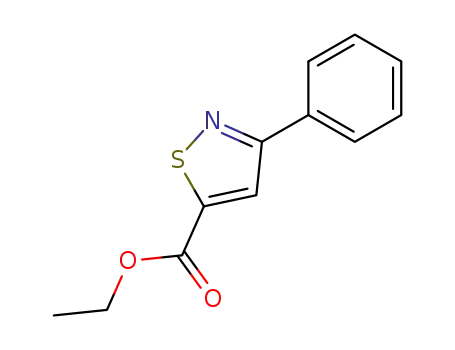 Molecular Structure of 27545-57-9 (ETHYL 3-PHENYLISOTHIAZOLE-5-CARBOXYLATE)