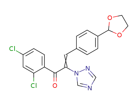 (Z)-1-(2,4-Dichloro-phenyl)-3-(4-[1,3]dioxolan-2-yl-phenyl)-2-[1,2,4]triazol-1-yl-propenone