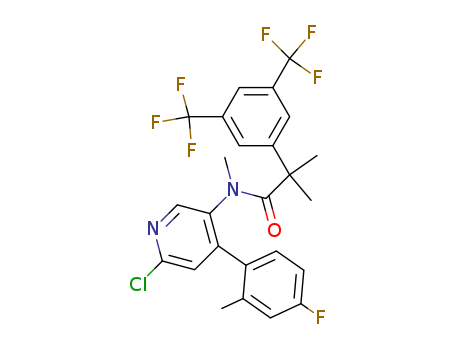 N-[6-Chloro-4-(4-fluoro-2-methylp henyl)-3-pyridinyl]-N,a,a-trimethy