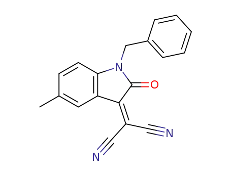 2-(1-benzyl-5-methyl-2-oxoindolin-3-ylidene)malononitrile