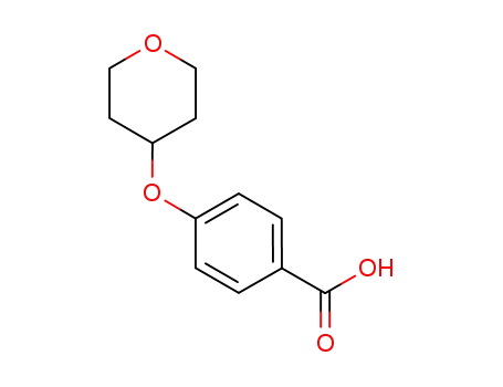 Molecular Structure of 851048-51-6 (4-(TETRAHYDROPYRAN-4-YLOXY)BENZOIC ACID)