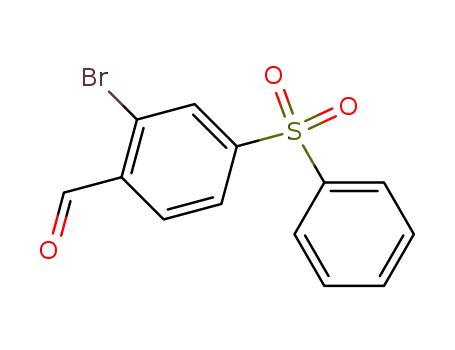 4-benzenesulfonyl-2-bromo-benzaldehyde