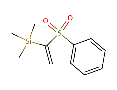 Molecular Structure of 69627-08-3 (Silane, trimethyl[1-(phenylsulfonyl)ethenyl]-)