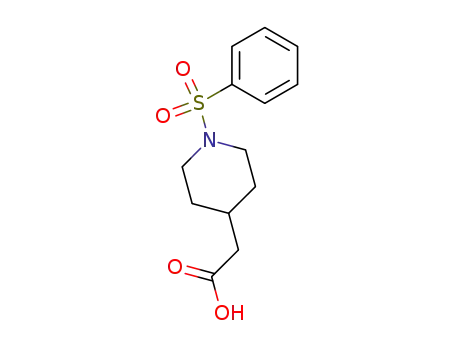 [1-(phenylsulfonyl)piperidin-4-yl]acetic acid