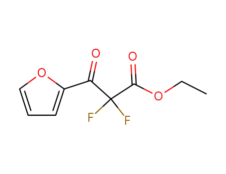 2-푸란프로판산, 알파,알파-디플루오로-베타-옥소-, 에틸 에스테르(9CI)