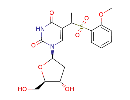 2'-deoxy-5-<1-(2-methoxyphenylsulphonyl)ethyl>uridine