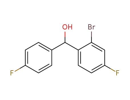 Molecular Structure of 59142-69-7 (2-bromo-4,4'-difluorobenzhydrol)
