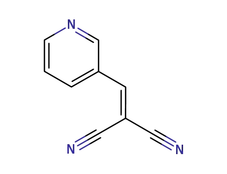 Molecular Structure of 7424-56-8 (2-(pyridin-3-ylmethylidene)propanedinitrile)
