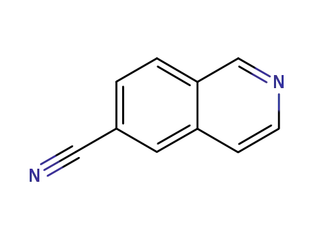 Molecular Structure of 106778-42-1 (6-Isoquinolinecarbonitrile(9CI))