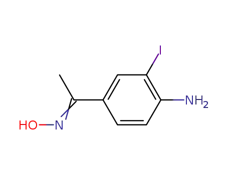 4-amino-3-iodoacetophenone oxime