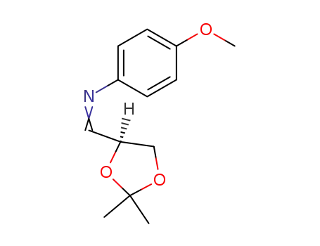 Benzenamine,
N-[[(4S)-2,2-dimethyl-1,3-dioxolan-4-yl]methylene]-4-methoxy-
