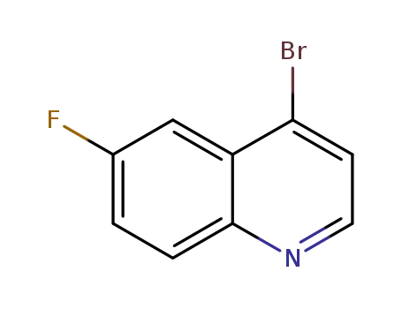 Molecular Structure of 661463-17-8 (4-Bromo-6-fluoroquinoline)