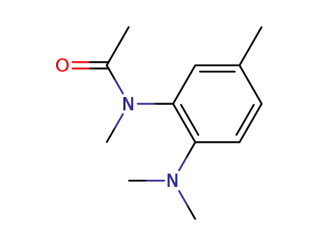 Molecular Structure of 86254-05-9 (2-(N-methylacetamido)-NN-dimethyl-p-toluidine)