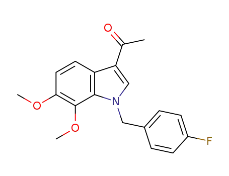 3-acetyl-6,7-dimethoxy-1-(4-fluorobenzyl)-1H-indole