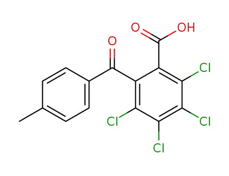 o-(p-methylbenzoyl)tetrachlorobenzoic acid
