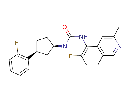 1-(6-fluoro-3-methylisoquinolin-5-yl)-3-[(1R,3S)-3-(2-fluorophenyl)cyclopentyl]urea