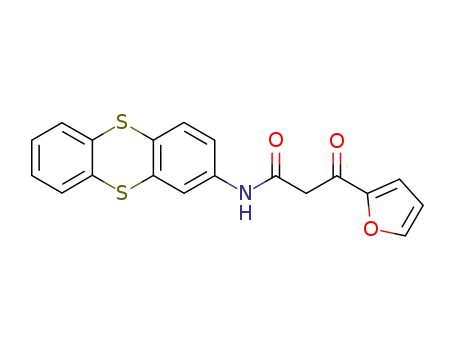 Molecular Structure of 109599-49-7 (3-[2]furyl-3-oxo-propionic acid thianthren-2-ylamide)