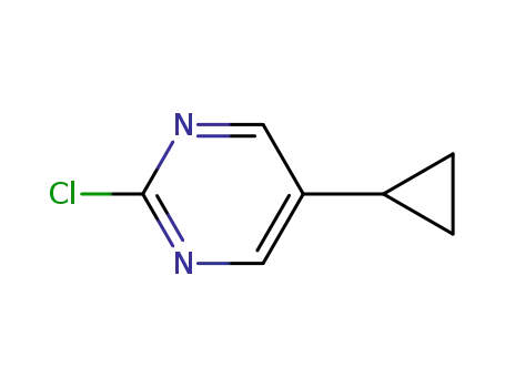 Molecular Structure of 166740-44-9 (2-chloro-5-cyclopropylpyriMidine)