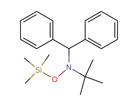 Molecular Structure of 78935-78-1 (Benzenemethanamine,
N-(1,1-dimethylethyl)-a-phenyl-N-[(trimethylsilyl)oxy]-)