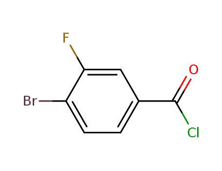 Molecular Structure of 695188-21-7 (4-Bromo-3-fluorobenzoyl chloride)
