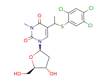 2'-deoxy-3-methyl-5-<1-(2,4,5-trichlorophenylthio)ethyl>uridine
