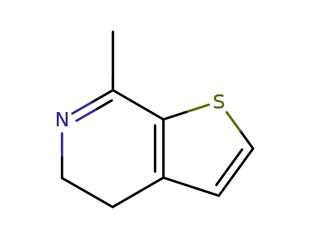 Molecular Structure of 859486-70-7 (Thieno[2,3-c]pyridine, 4,5-dihydro-7-methyl- (5CI))