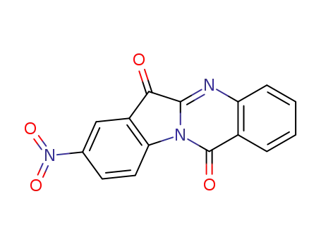Molecular Structure of 77603-42-0 (8-Nitrotryptanthrin)