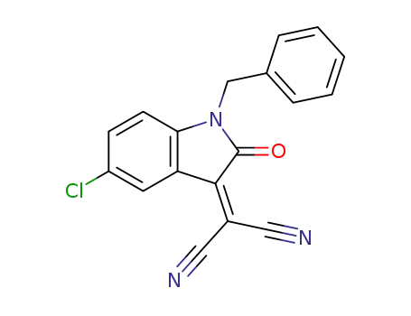 2-(1-benzyl-5-chloro-2-oxoindolin-3-ylidene)malononitrile