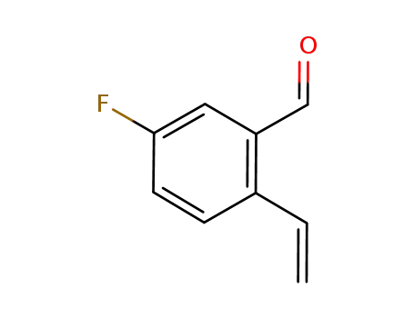 Molecular Structure of 1228180-96-8 (5-fluoro-2-vinyl-benzaldehyde)