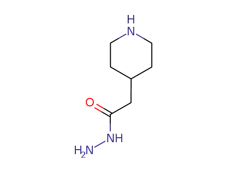 Molecular Structure of 98430-74-1 (4-Piperidineacetic  acid,  hydrazide)