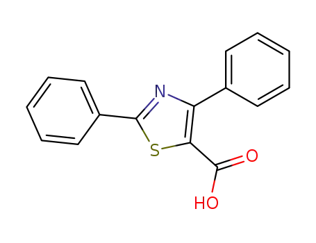 Molecular Structure of 502935-47-9 (2,4-DIPHENYL-1,3-THIAZOLE-5-CARBOXYLIC ACID)