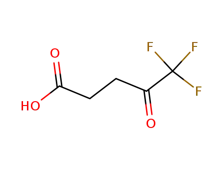 Molecular Structure of 684-76-4 (5,5,5-TRIFLUORO-4-OXOPENTANOIC ACID)