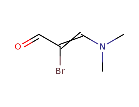 Molecular Structure of 26387-66-6 (2-Bromo-3-(dimethylamino)acrolein)