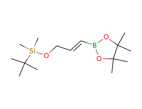 (E)-3-(tert-Butyldimethylsilyloxy)propene-1-yl-boronic acid pinacol ester