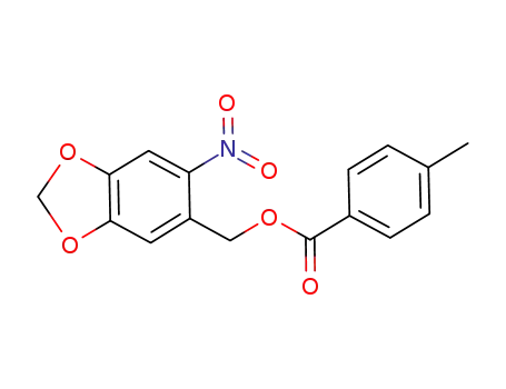 (6-NITRO-1,3-BENZODIOXOL-5-YL)METHYL 4-METHYLBENZENECARBOXYLATE