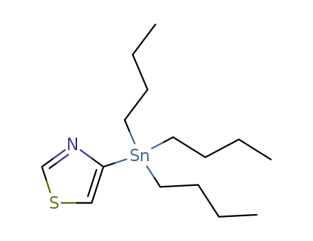 Molecular Structure of 173979-01-6 (4-(TRIBUTYLSTANNYL)THIAZOLE)