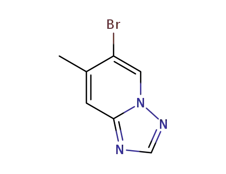 Molecular Structure of 1172534-83-6 (6-Bromo-7-methyl[1,2,4]triazolo[1,5-a]pyridine)